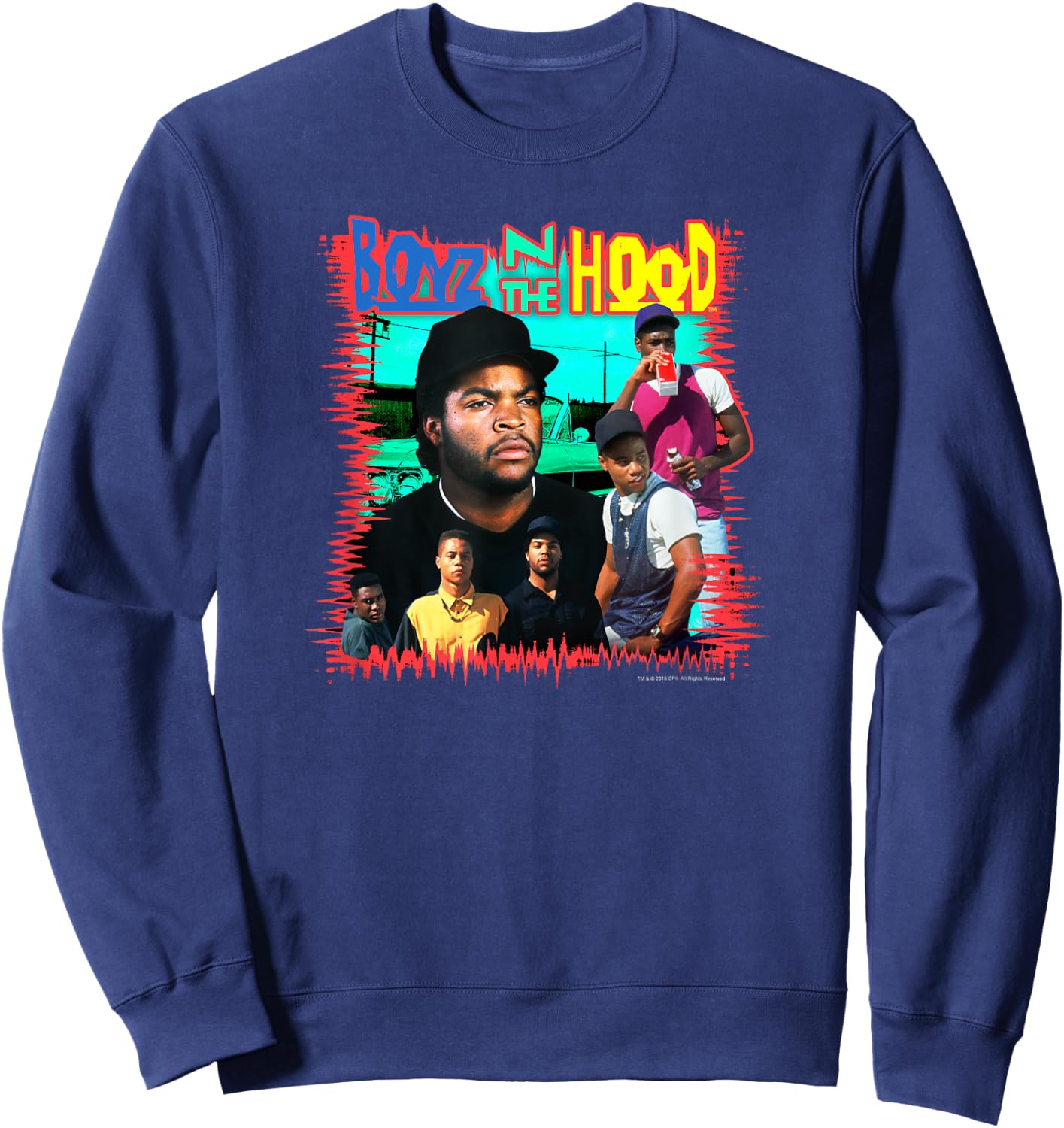 Boyz n the Hood Vintage Poster Style Sweatshirt - Sweatshirt | Navy
