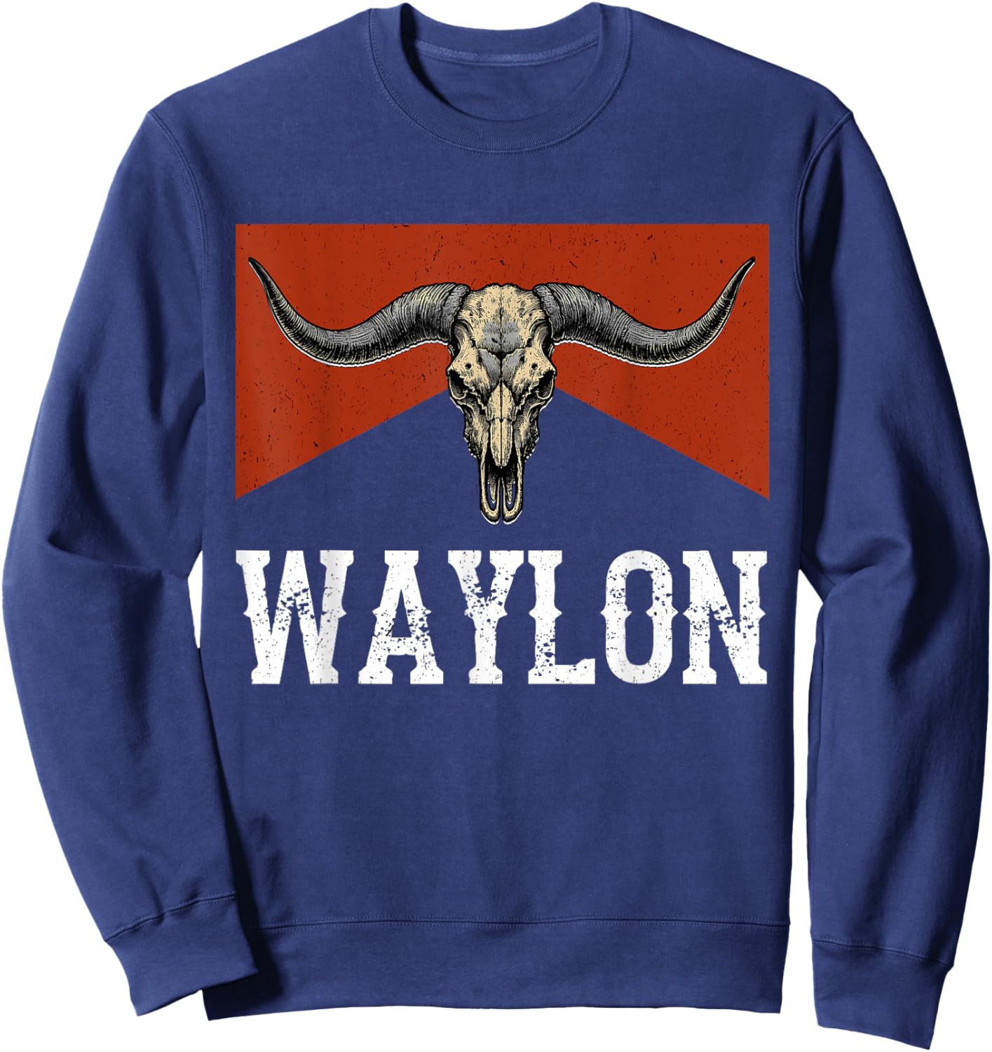 Classic Arts Waylon Last Name Personalized Western Deserts Sweatshirt - Sweatshirt | Navy