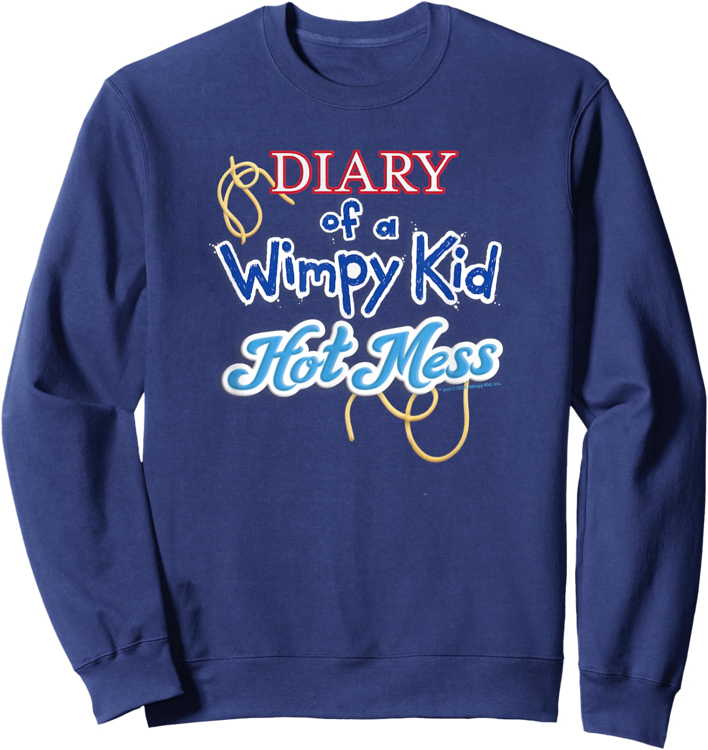 Diary of a Wimpy Kid Hot Mess Logo Sweatshirt - Sweatshirt | Navy