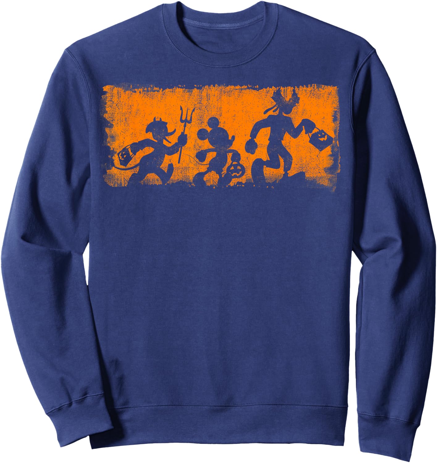 Goofy, Mickey, & Donald Spooky Halloween Shadows Sweatshirt - Sweatshirt | Navy