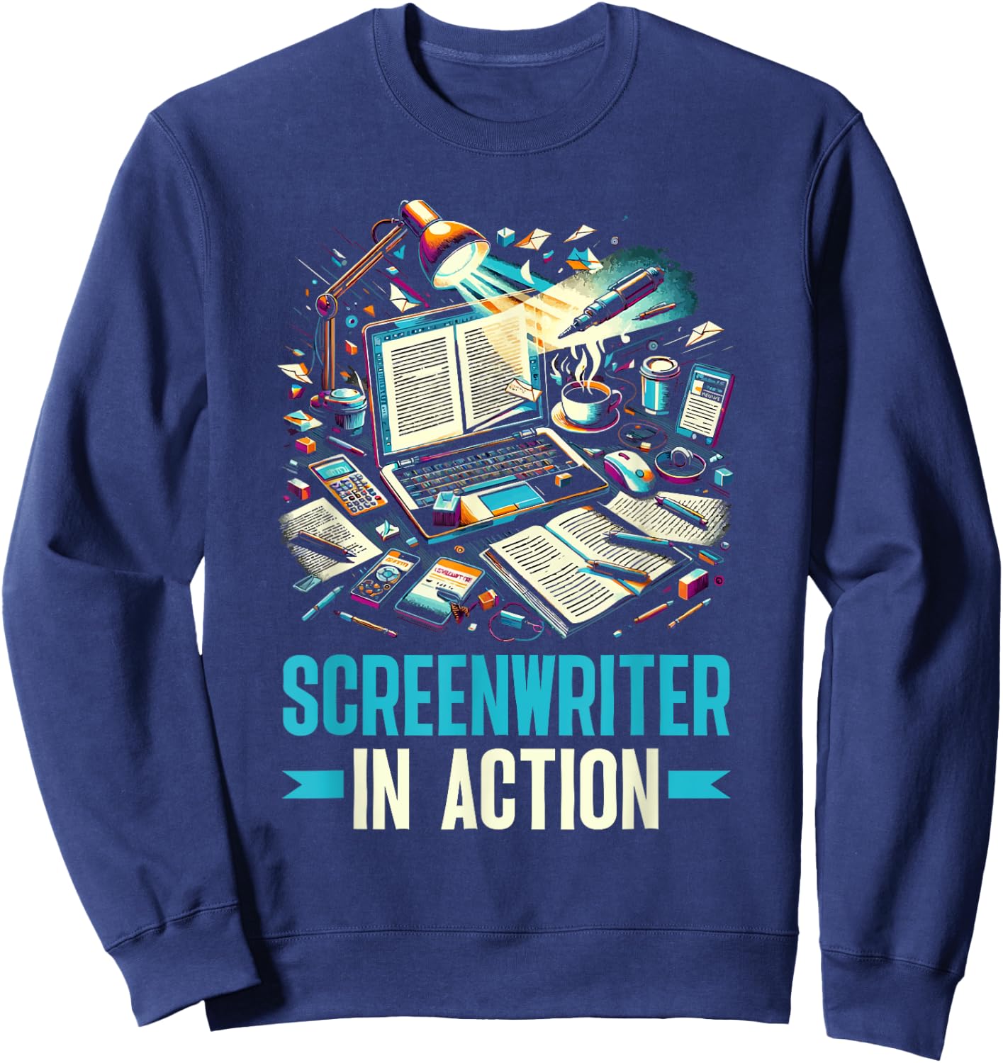 Screenwriter Script Writer Screenplay Screenwriting Sweatshirt - Sweatshirt | Navy