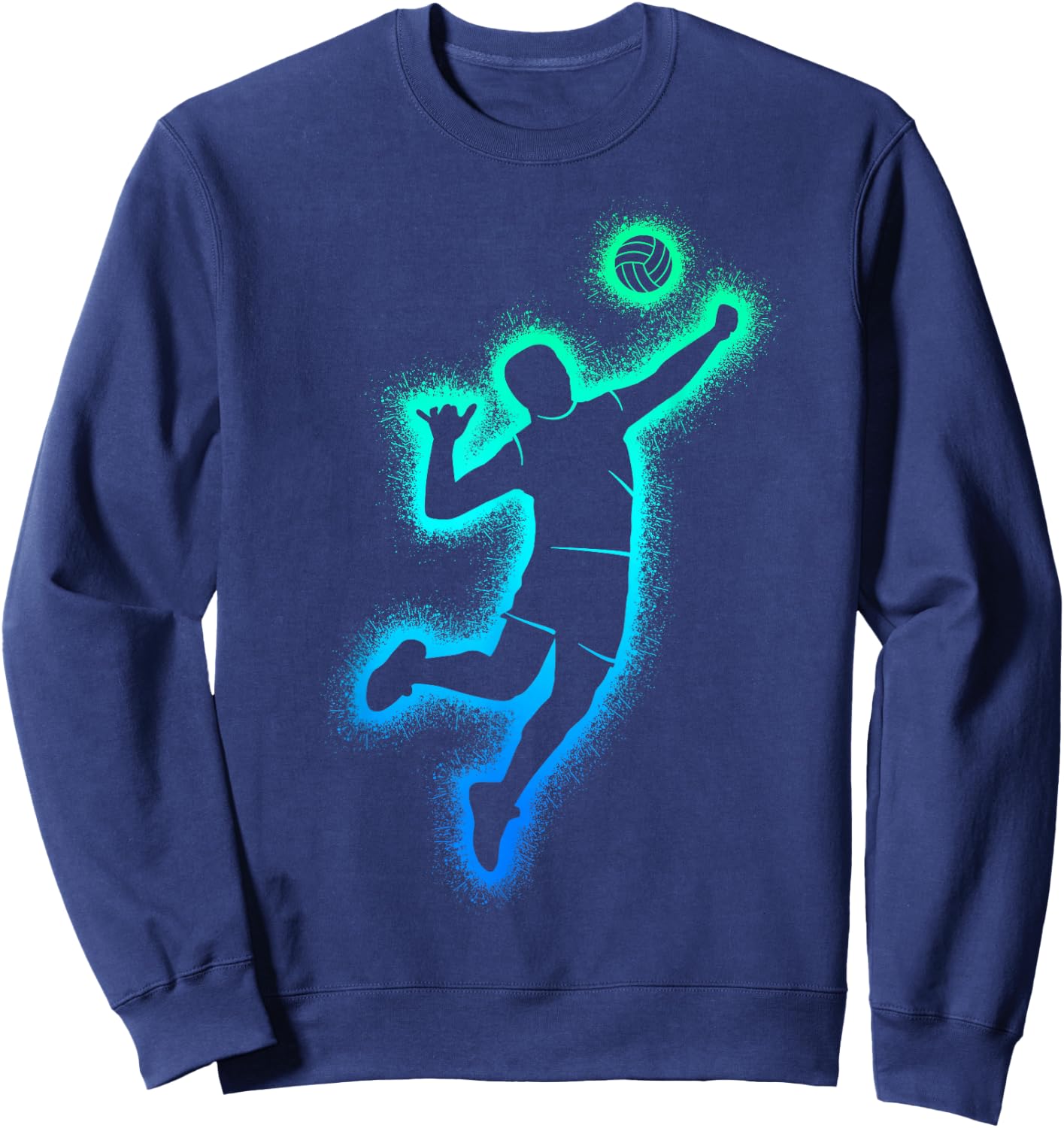 Volleyball Players Team Men Boys Volleyball Sweatshirt - Sweatshirt | Navy