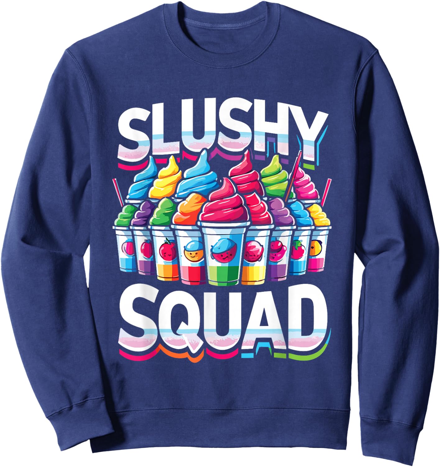Slushy Squad Retro Parade Sweatshirt - Sweatshirt | Navy