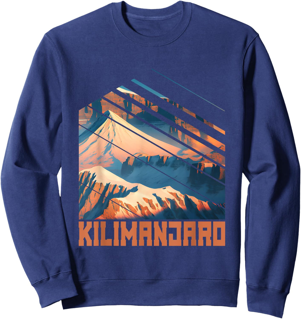 Kilimanjaro Nature Outdoor Sweatshirt - Sweatshirt | Navy
