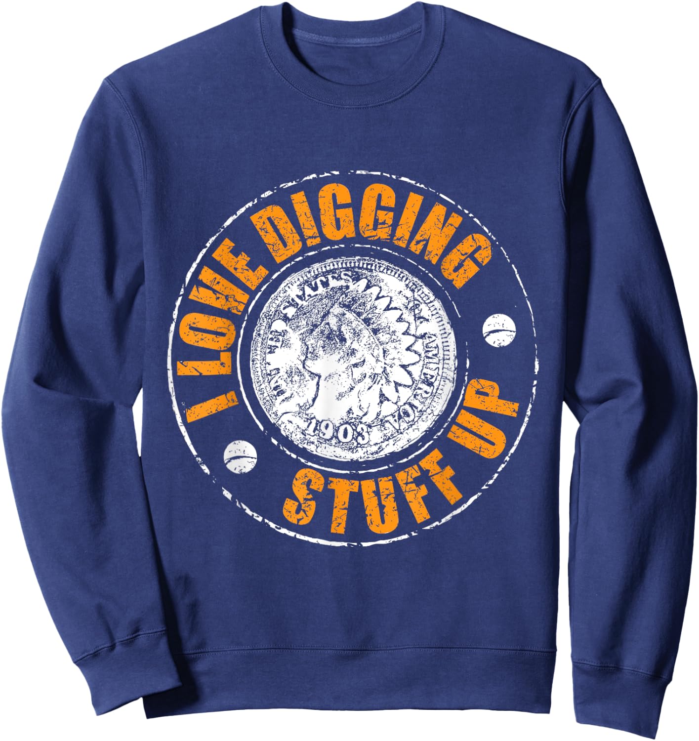 Metal Detecting Sweatshirt - Sweatshirt | Navy
