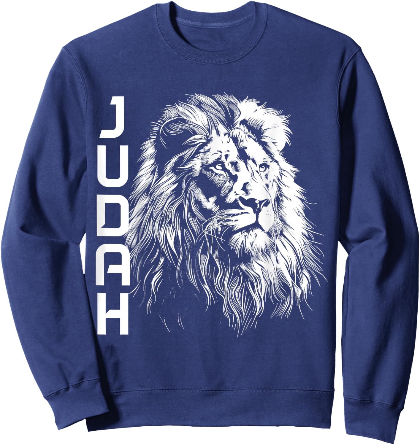 Lion Of Judah Hebrew Israelite Christian Jewish African YHWH Sweatshirt - Sweatshirt | Navy