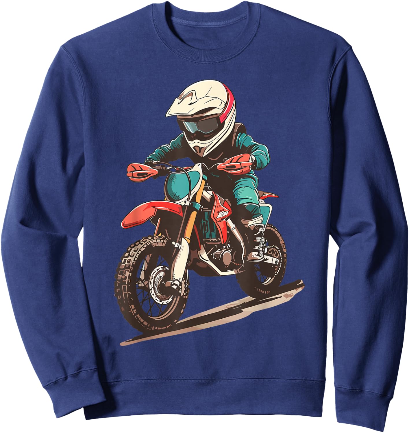 Kids Dirt Bike Sweatshirt - Sweatshirt | Navy