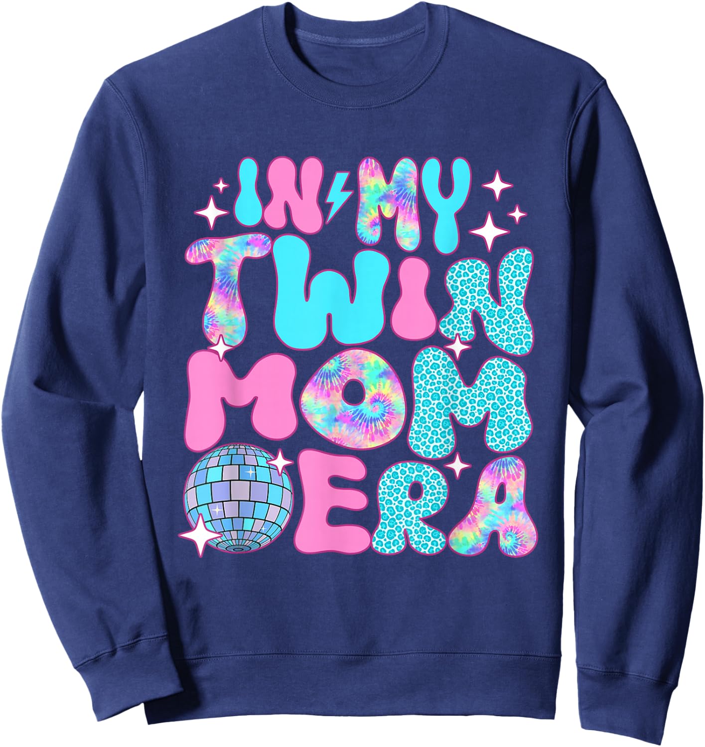 Disco In My Twin Mom Era Sweatshirt - Sweatshirt | Navy