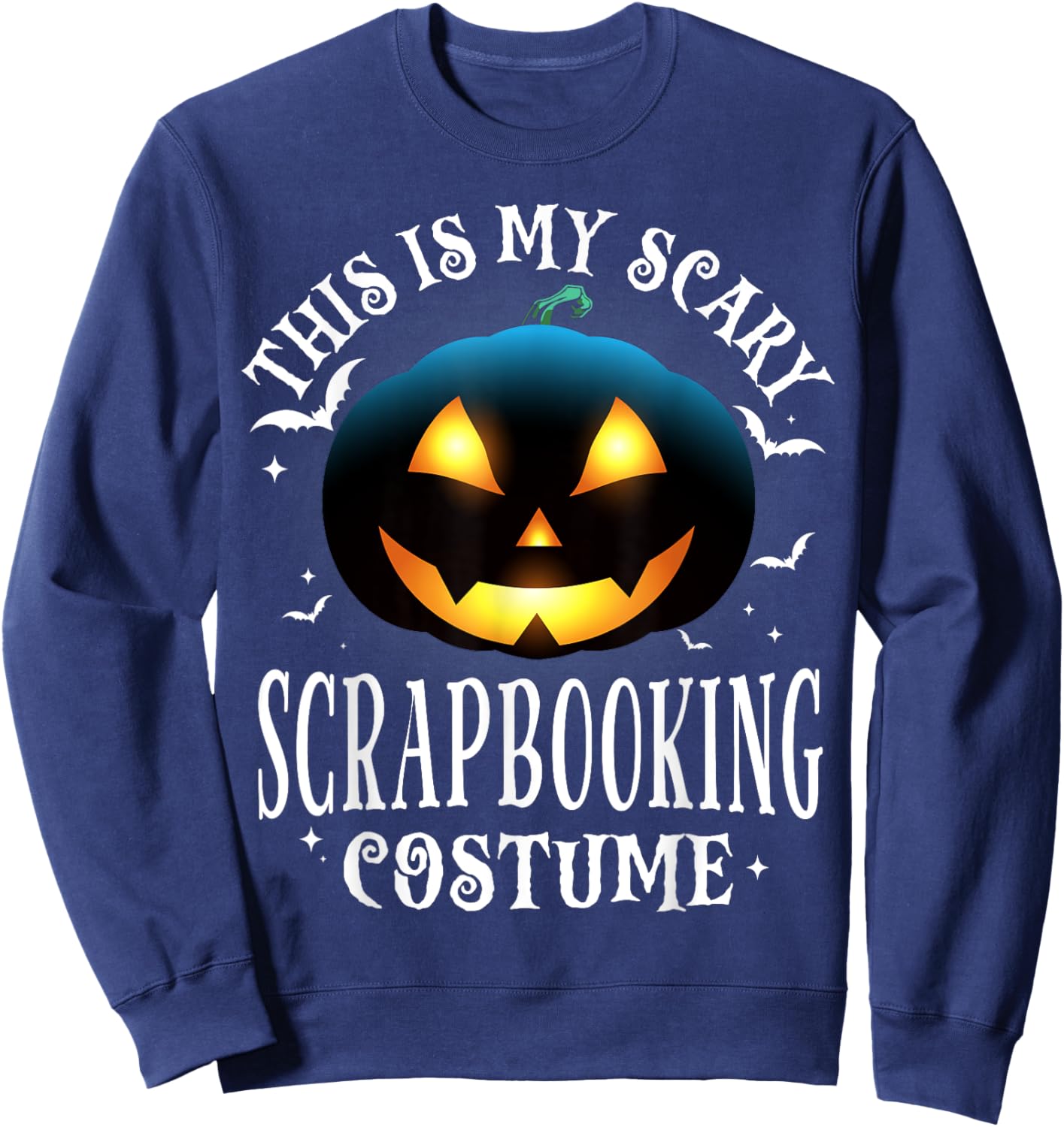 Scrapbooking Halloween Matching Pajama Costume Sweatshirt - Sweatshirt | Navy