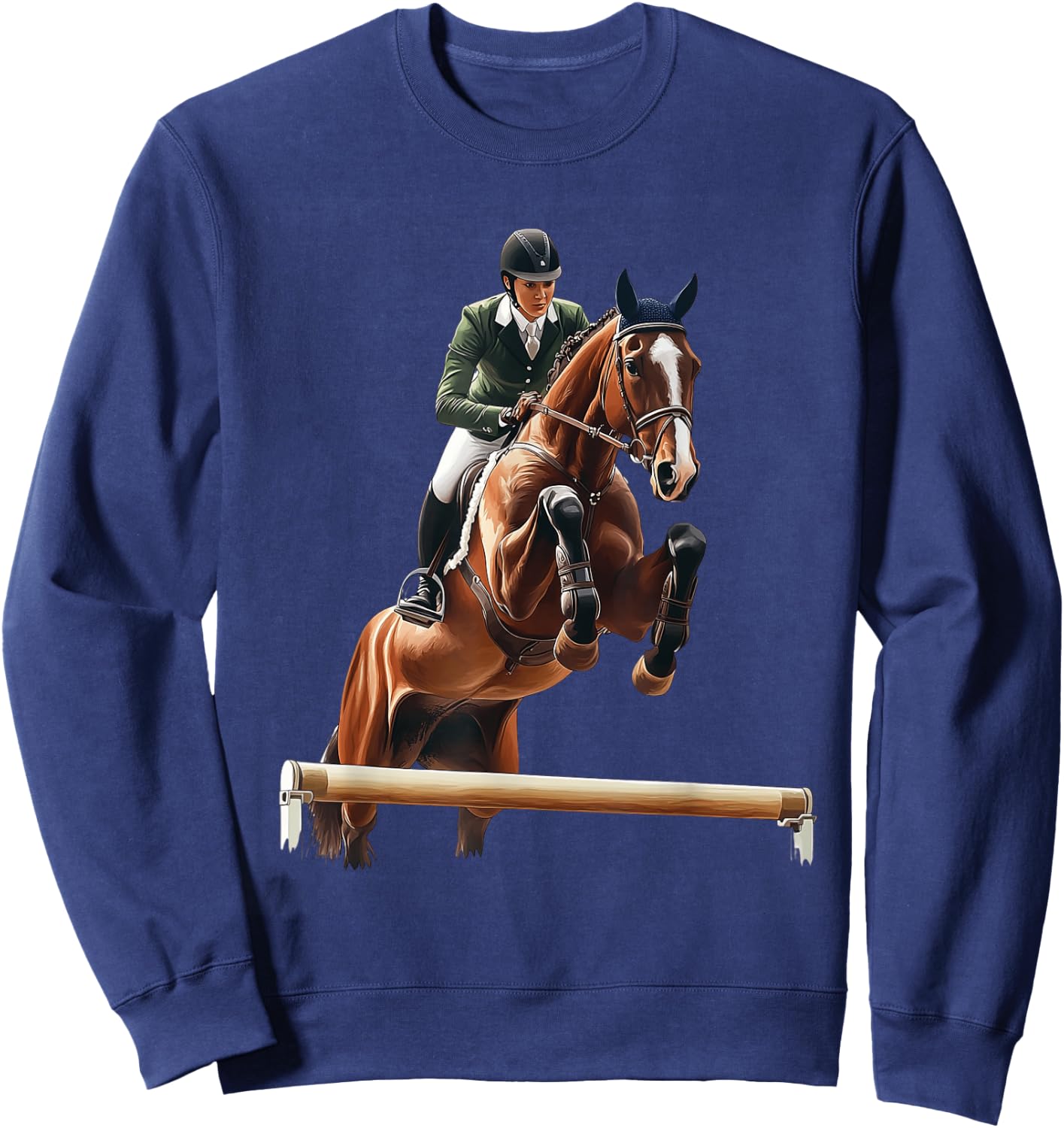 Show Jumping Equestrian Riding Sweatshirt - Sweatshirt | Navy