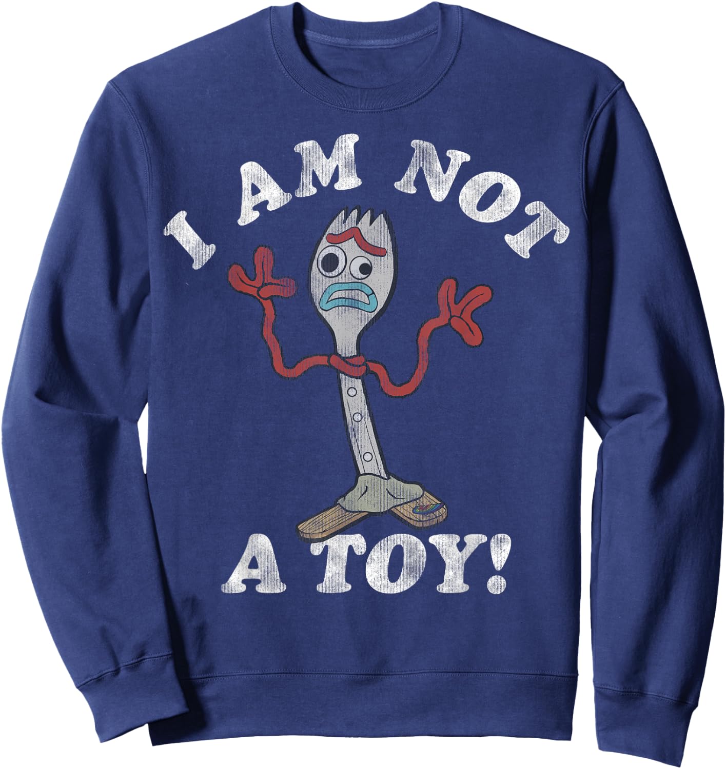 Disney Pixar Toy Story Forky I Am Not A Toy Sweatshirt - Sweatshirt | Navy