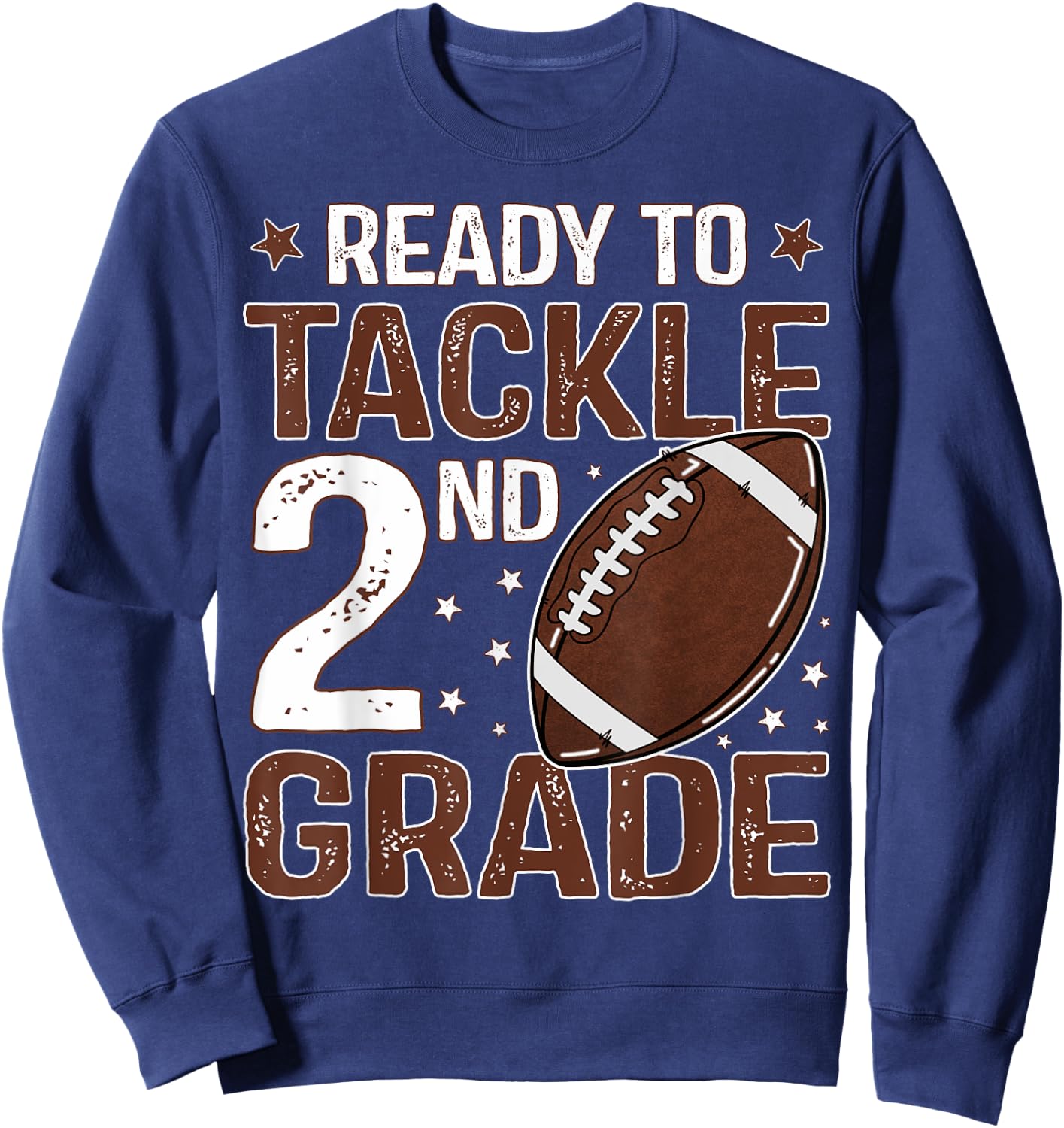 Ready To Tackle Second Grade First Day Of 2nd Grade Boys Sweatshirt - Sweatshirt | Navy