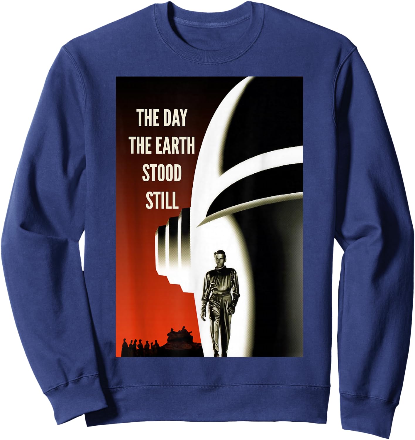 Klaatu Barada Nikto Robot Gort SiFi Sweatshirt - Sweatshirt | Navy