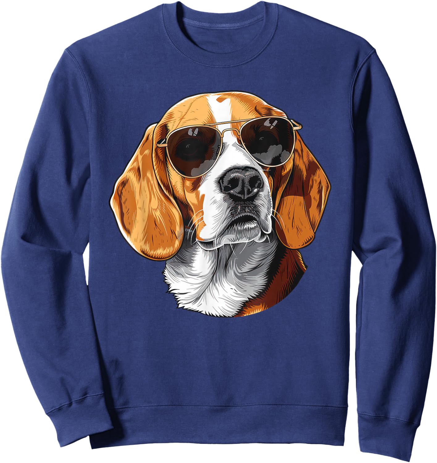 Beagle Dog Sunglasses Men Women Girls Kids Sweatshirt - Sweatshirt | Navy