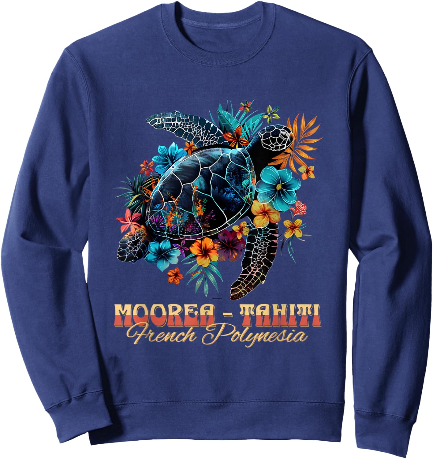 French Polynesia Moorea Tahiti Sweatshirt - Sweatshirt | Navy