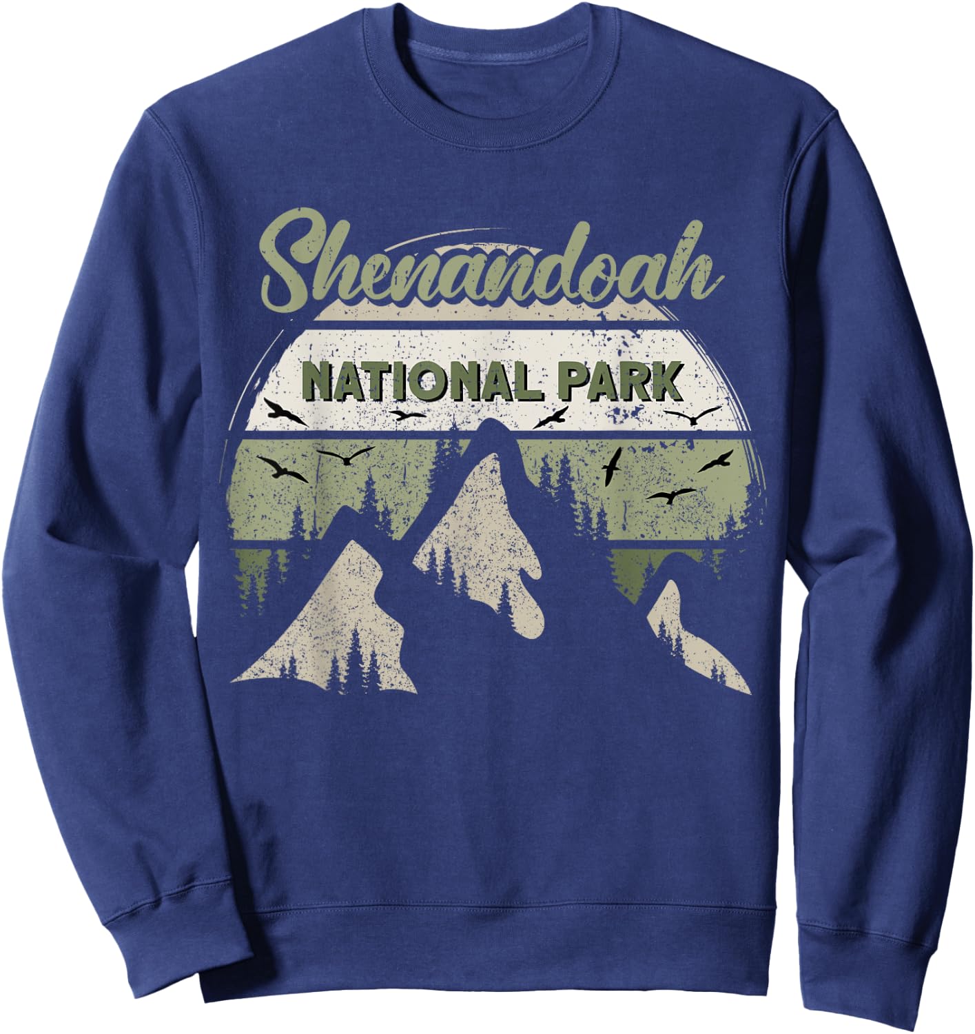 Retro Shenandoah National Park US Vintage Shenandoah Sweatshirt - Sweatshirt | Navy