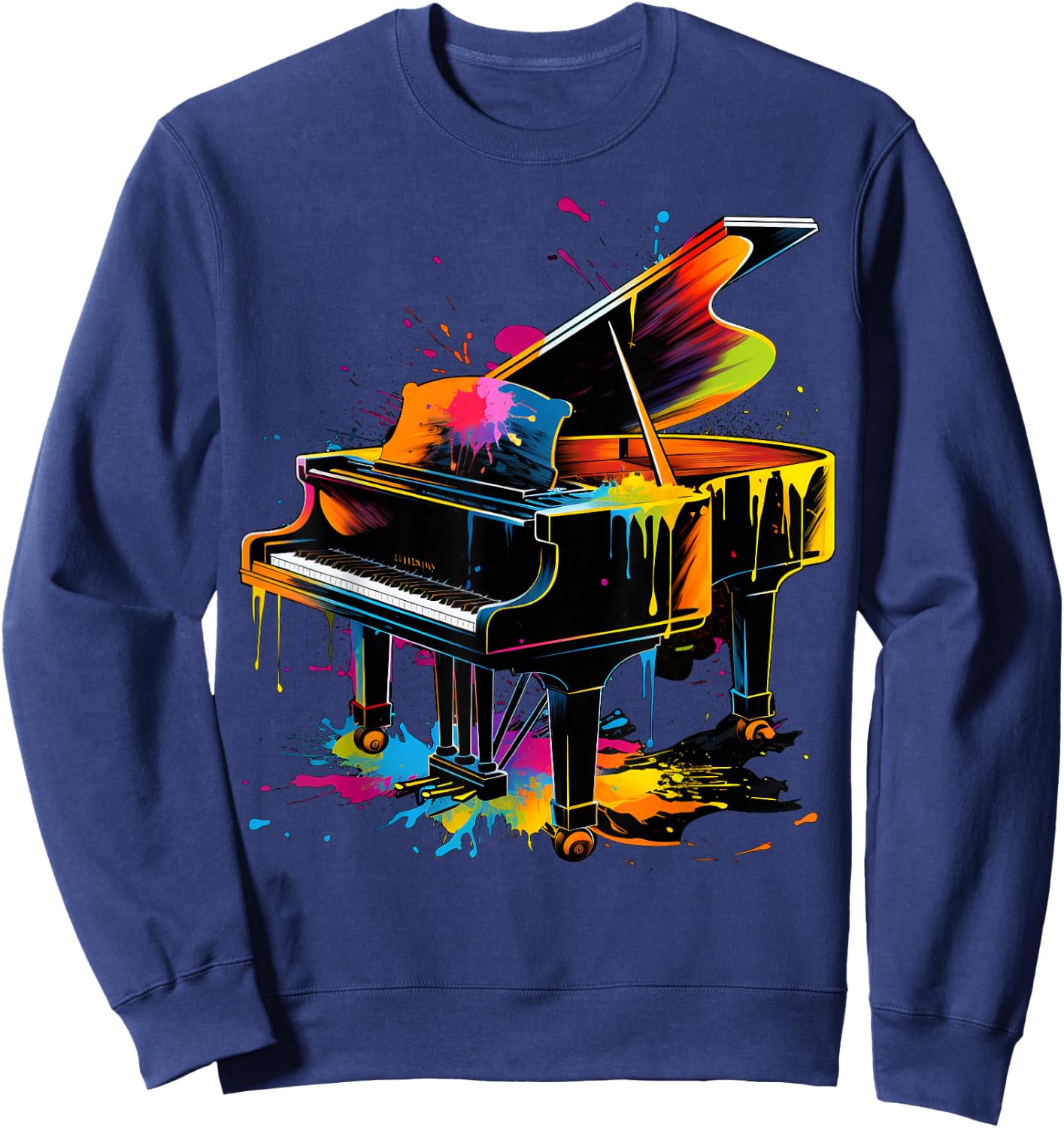 Men, Women and Kids Piano Sweatshirt - Sweatshirt | Navy