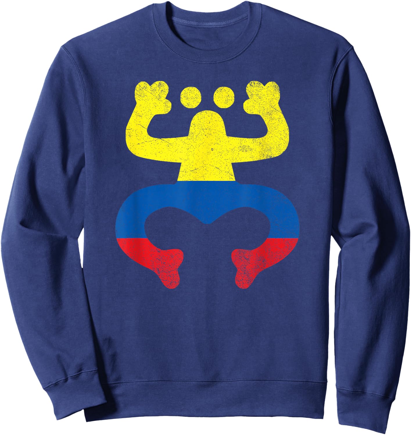 Colombian Puerto Rican Frog Colombia Puerto Rico Coqui Taino , Small, Black Sweatshirt - Sweatshirt | Navy