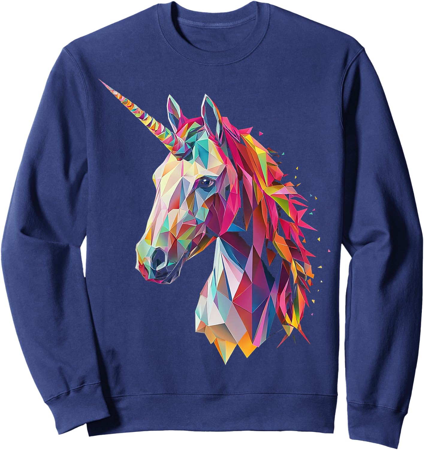 Unicorn Mythical Graphic Fantasy Art Unicorn Sweatshirt - Sweatshirt | Navy
