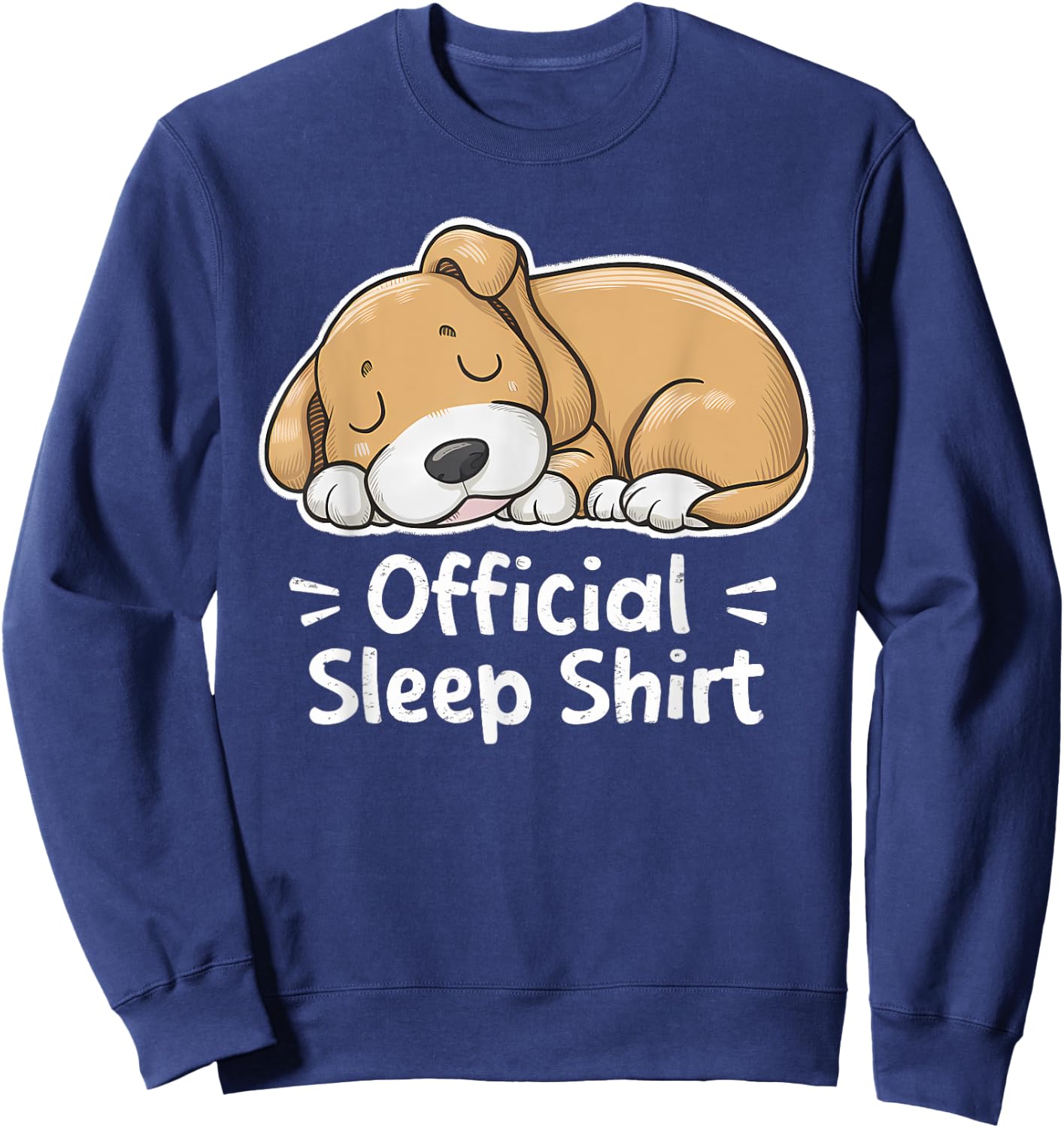 Official Sleep Shirt Dog Pajamas Nightgown Women Kids Sweatshirt - Sweatshirt | Navy