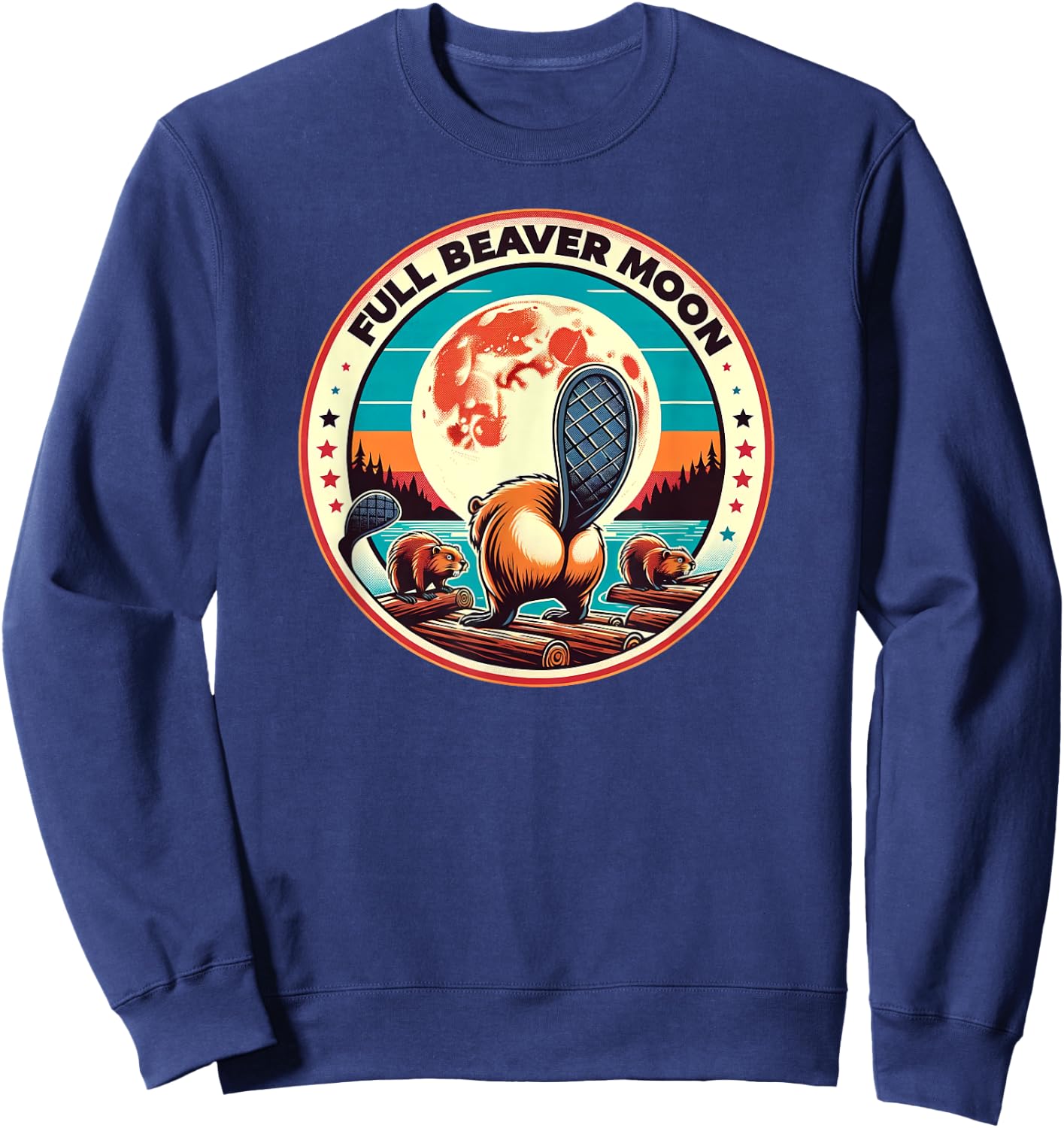Full Beaver Moon Sweatshirt - Sweatshirt | Navy