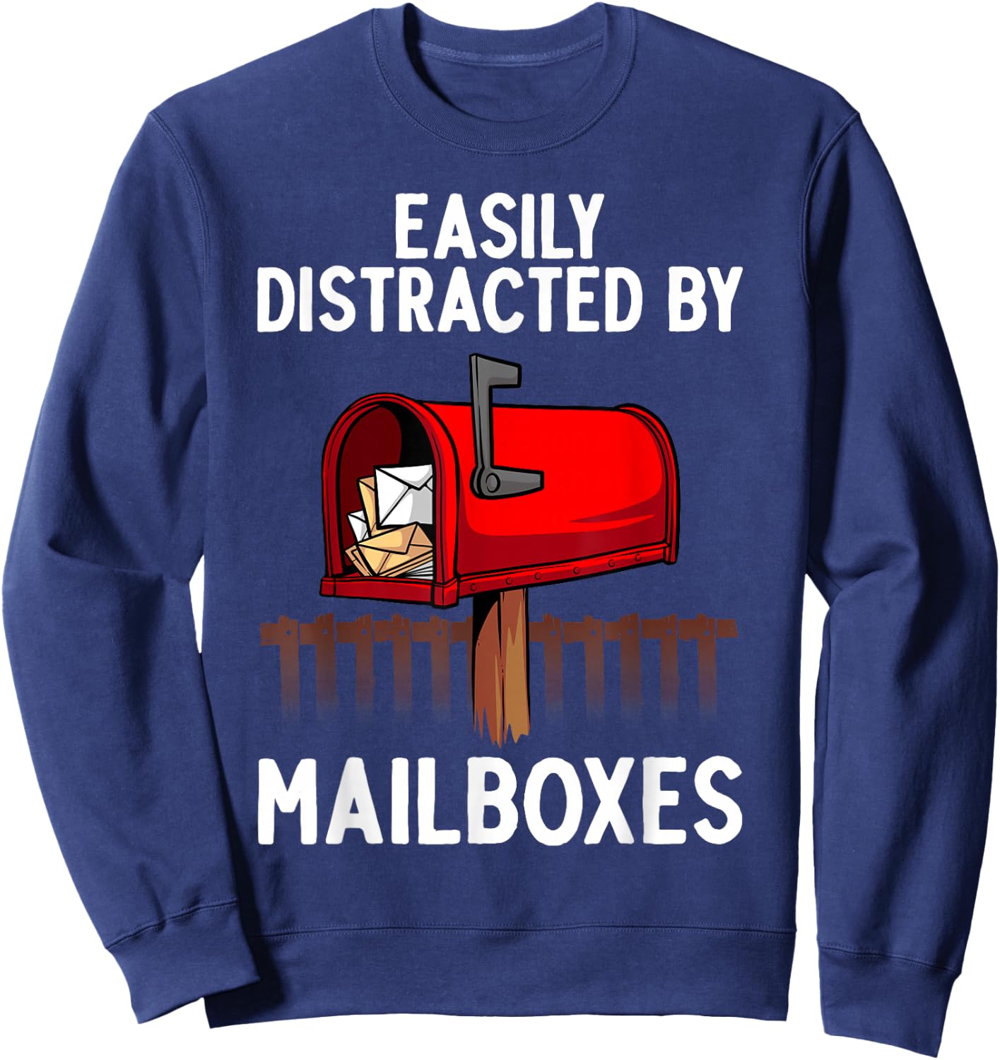 Funny Mailman Art Women Postal Worker Office Mailman Sweatshirt - Sweatshirt | Navy