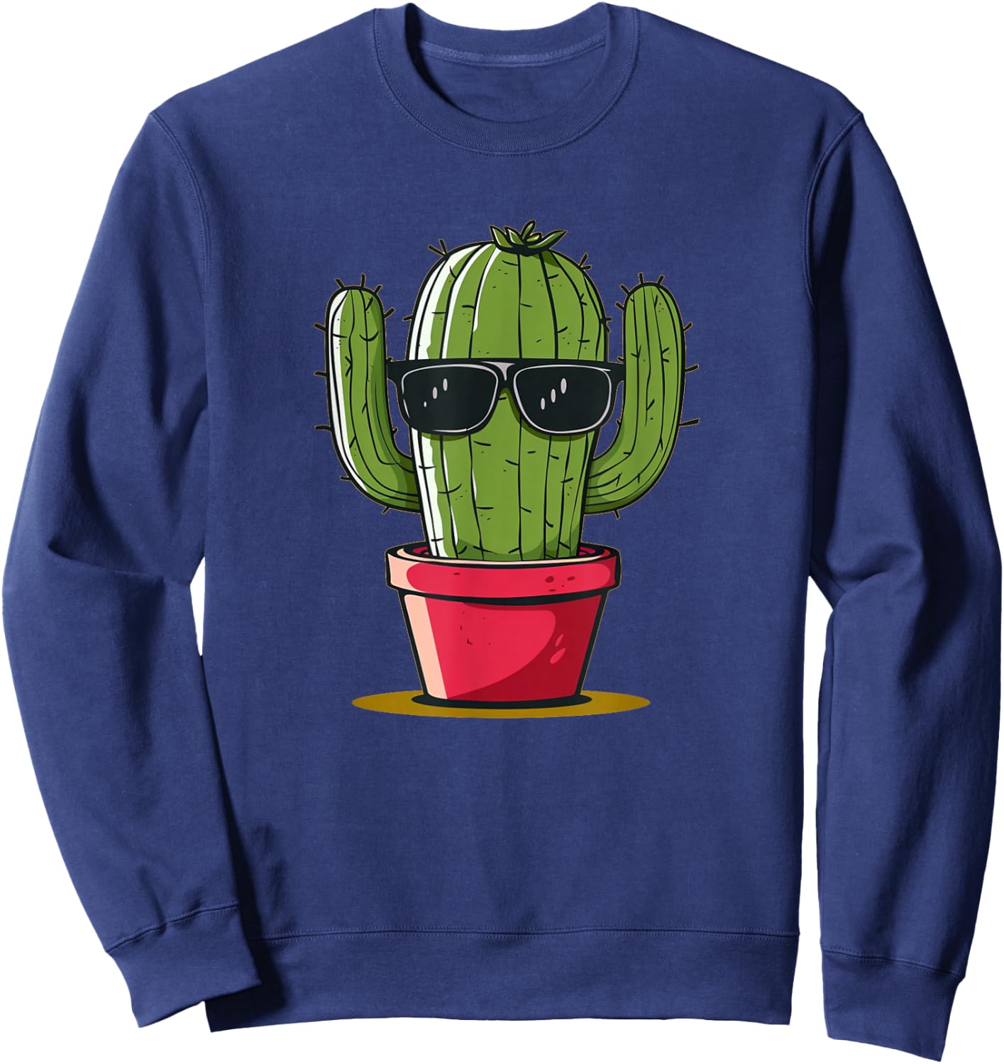 Awesome Sunglasses Cactus for Man and Woman Sweatshirt - Sweatshirt | Navy
