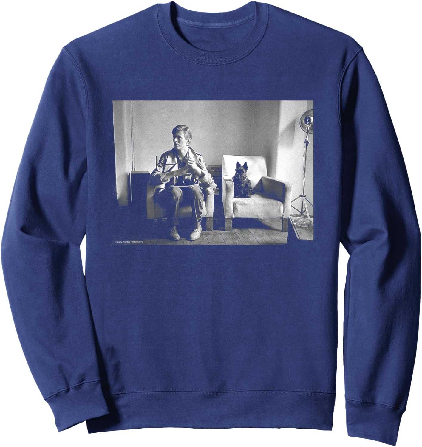 Duffy Archive Photography Lodger Shoot David Bowie With Dog Sweatshirt - Sweatshirt | Navy