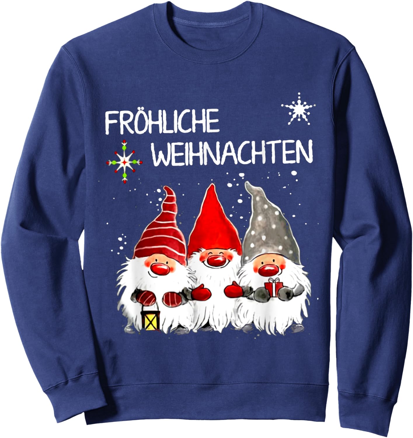 Gnomes Frohliche Weihnachten Funny Christmas Sweatshirt - Sweatshirt | Navy