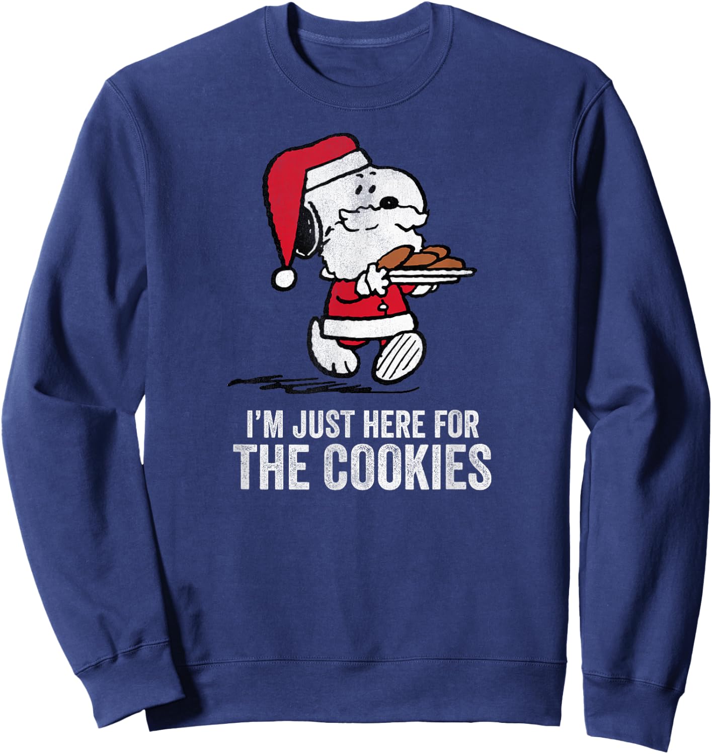 Peanuts Snoopy More Christmas Cookies Sweatshirt - Sweatshirt | Navy