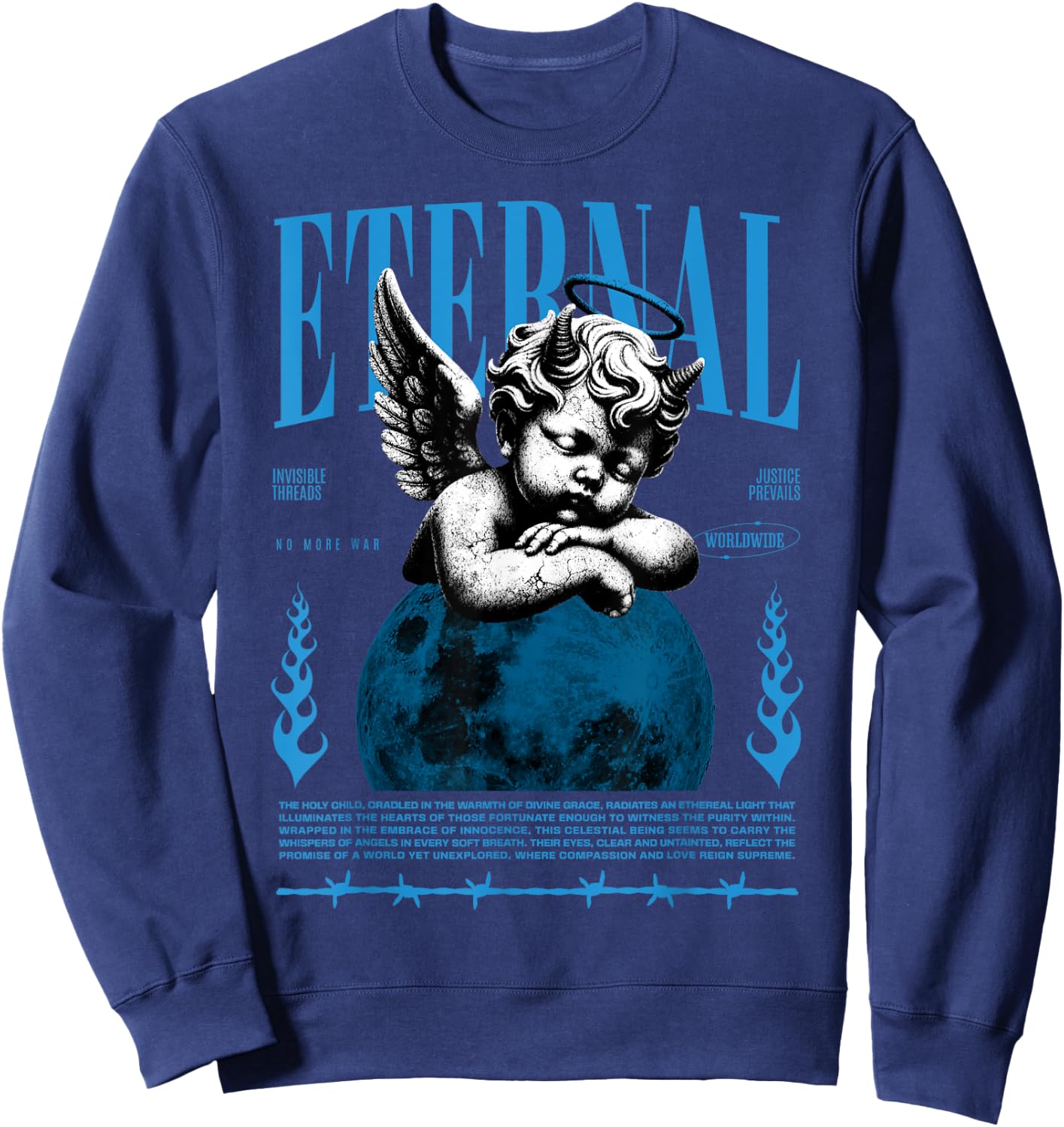 Eternal Powder Blue 9s Matching Women Sweatshirt - Sweatshirt | Navy