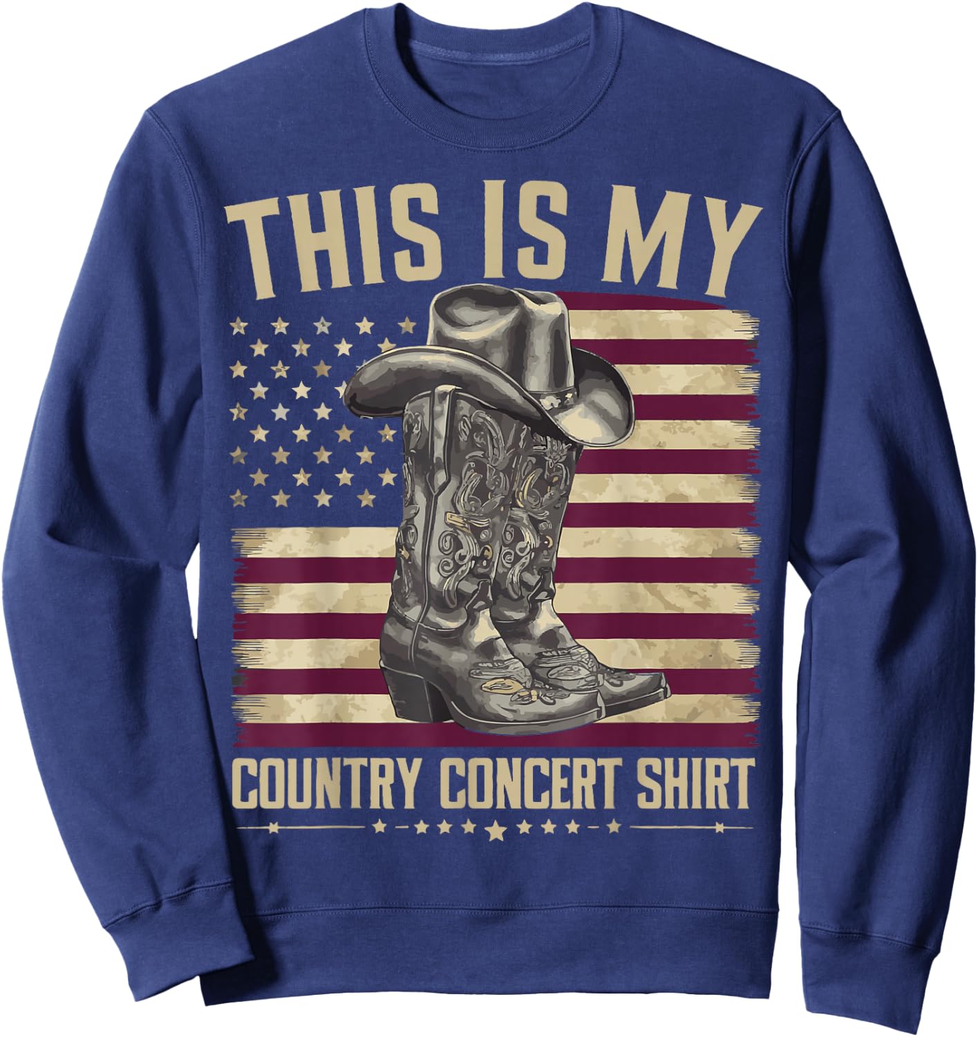 This Is My Country Concert Sweatshirt - Sweatshirt | Navy