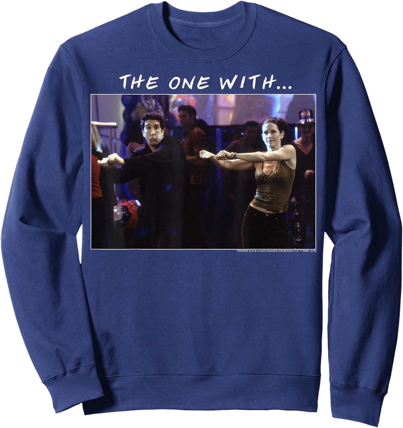Friends The One With Ross & Monica Dancing Sweatshirt - Sweatshirt | Navy