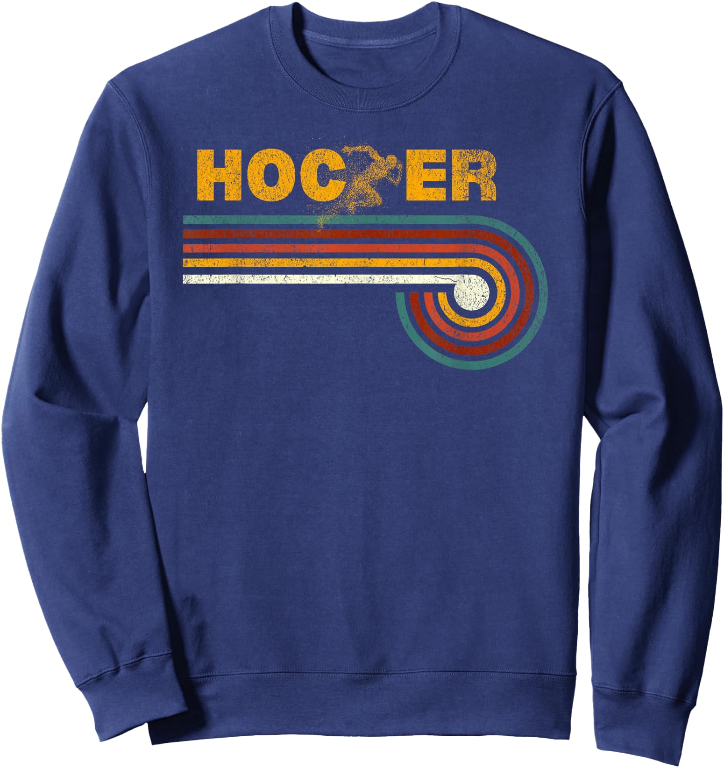 Retro Cole Hocker T Track 1,500 Race T Sweatshirt - Sweatshirt | Navy