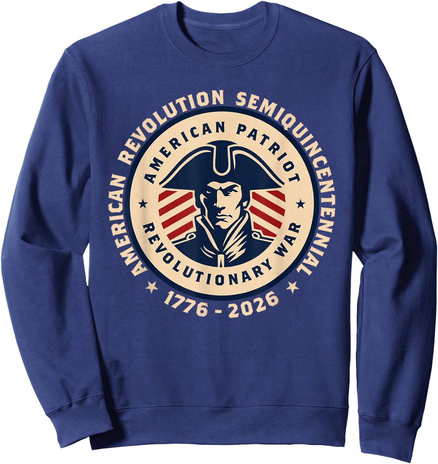 250 Years America Anniversary July 4th Vintage Women Men USA Sweatshirt - Sweatshirt | Navy