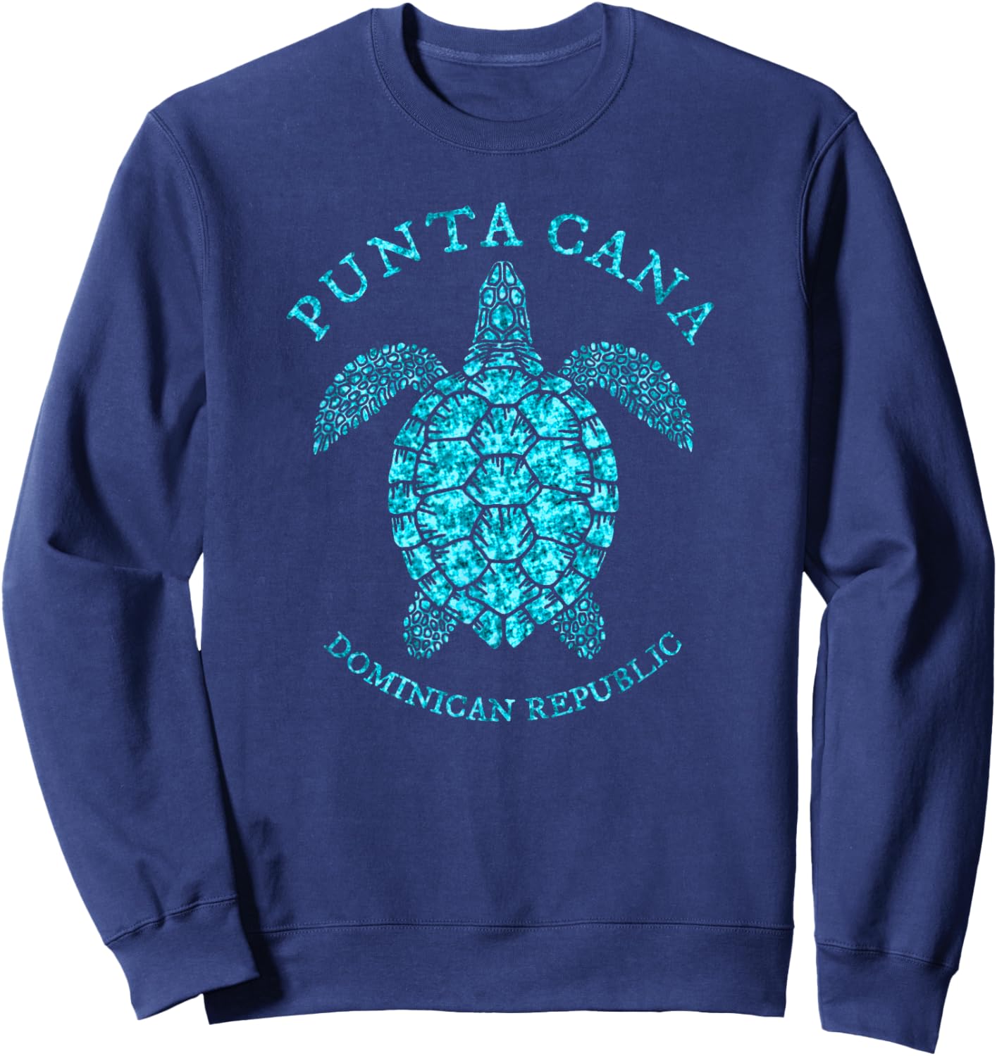 Punta Cana Dominican Republic Sea Turtle Boys Girls Toddler Sweatshirt - Sweatshirt | Navy