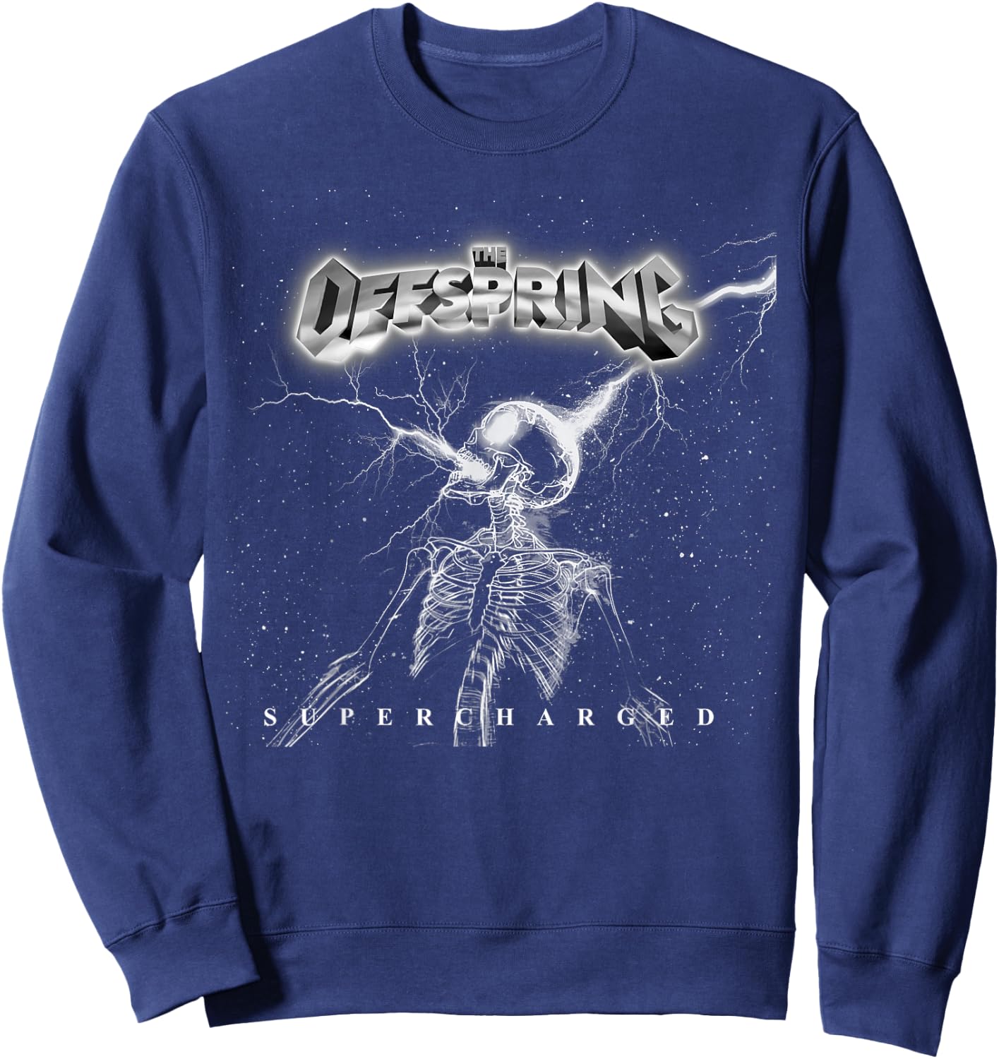 The Offspring Logo (Silver) Sweatshirt - Sweatshirt | Navy