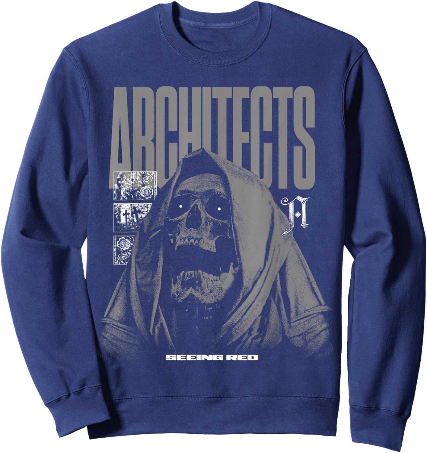 Architects Reaper , Small, Black Sweatshirt - Sweatshirt | Navy