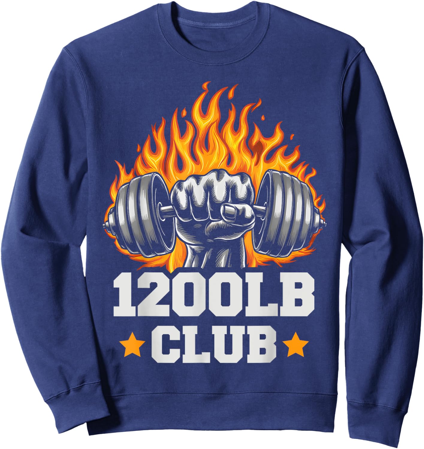 1200 Pound Club Gym Weightlifting Bodybuilders 1200 lb Club Sweatshirt - Sweatshirt | Navy