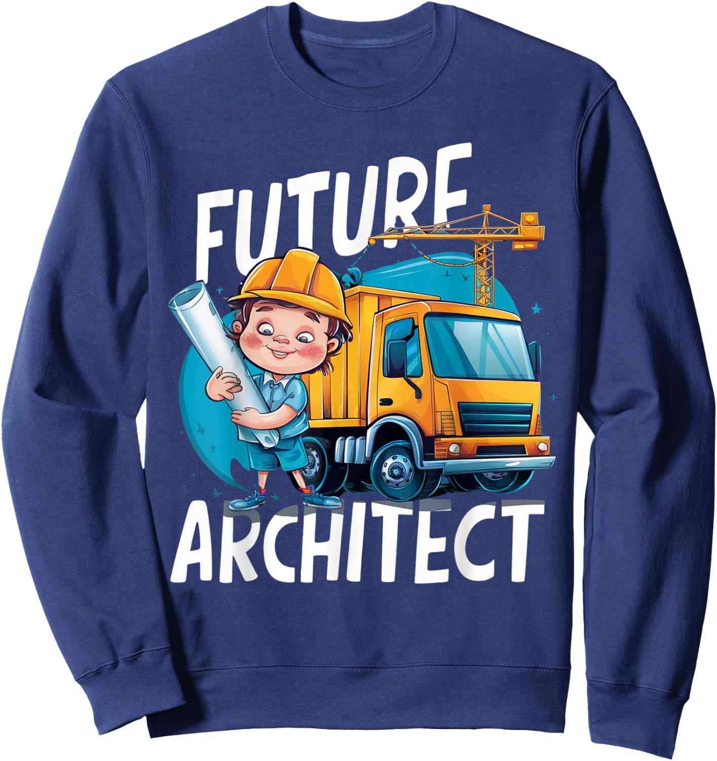 Future Architect Costume for Toddler Adults & Kids Sweatshirt - Sweatshirt | Navy