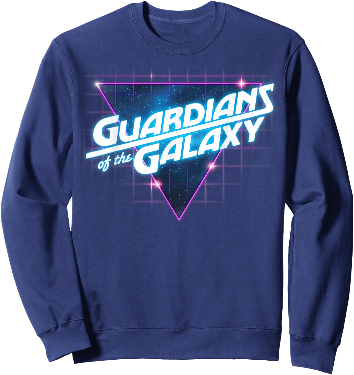 Marvel Guardians of The Galaxy Retro Vintage Line Logo Small Sweatshirt - Sweatshirt | Navy