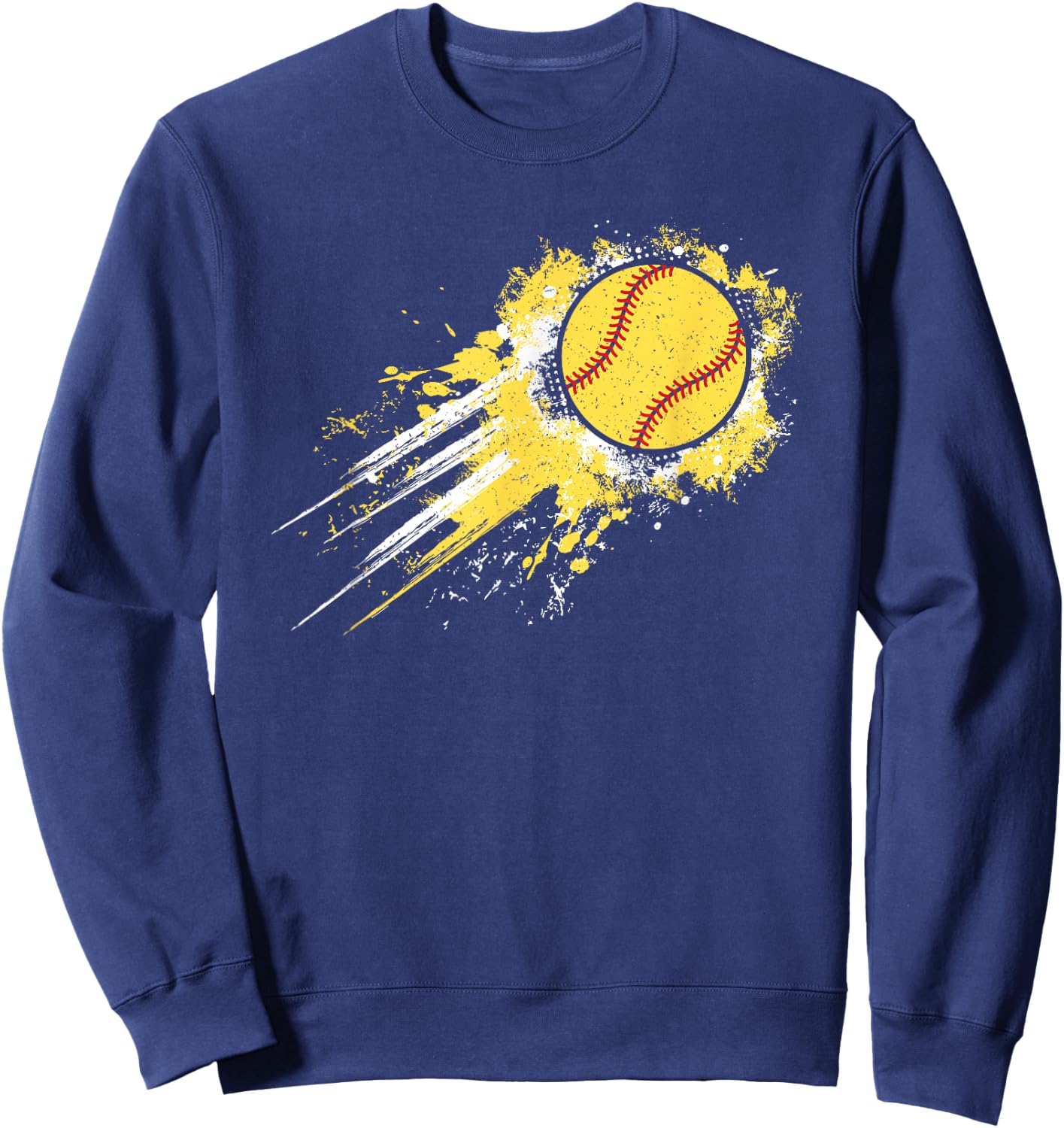 Softball Player Vintage Softball Lover Men Boys Kids Sweatshirt - Sweatshirt | Navy