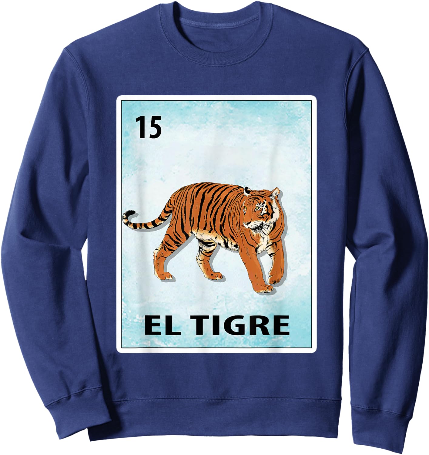 El Tigre Mexican Tiger Cards Sweatshirt - Sweatshirt | Navy