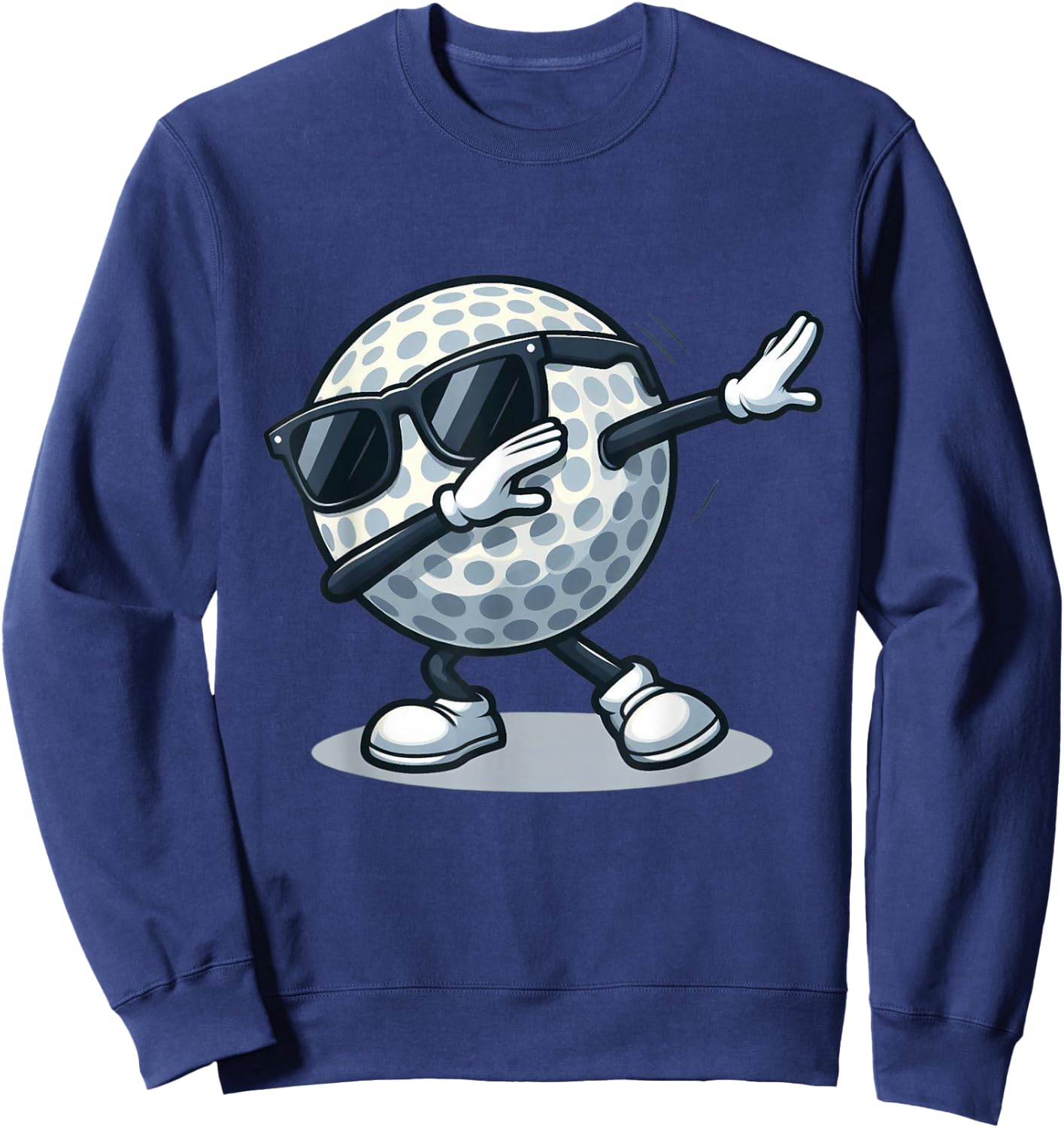 Dabbing Golf Ball Shirt Funny Boys Men Women Sports Player Sweatshirt - Sweatshirt | Navy