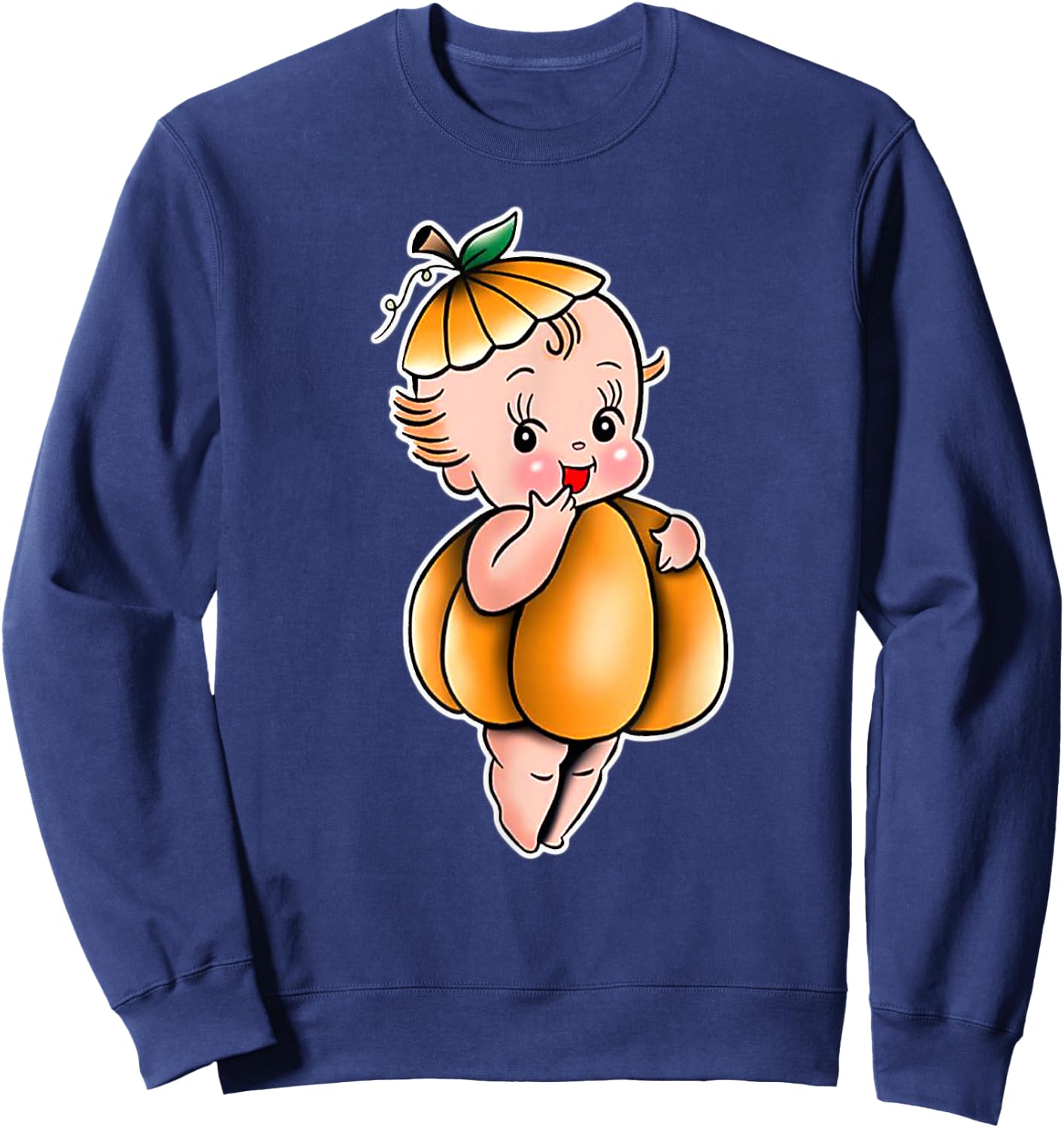 Kewpie Baby Pumpkin Sweatshirt - Sweatshirt | Navy