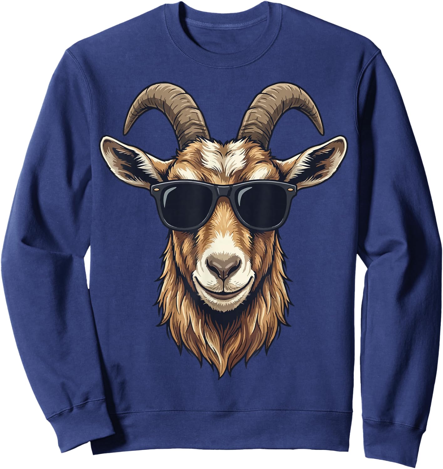 Goat Sunglasses Sweatshirt - Sweatshirt | Navy