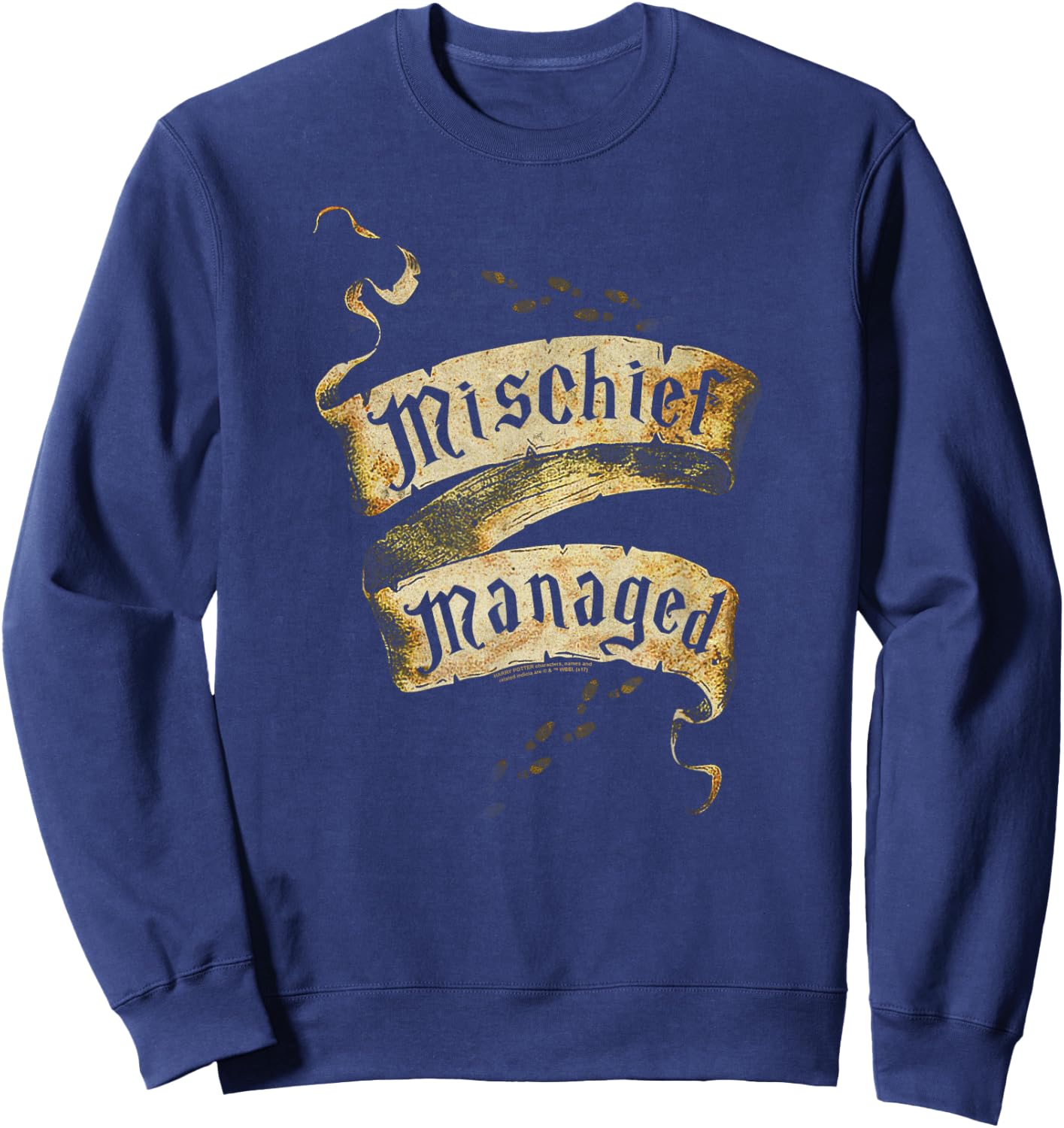 Harry Potter Mischief Managed Scroll Sweatshirt - Sweatshirt | Navy