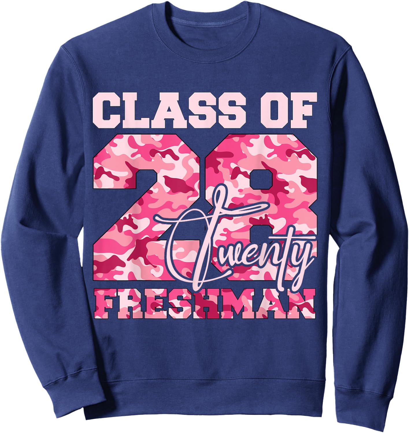 Class of 2028 Freshman High School Back To School 9th Grade Sweatshirt - Sweatshirt | Navy