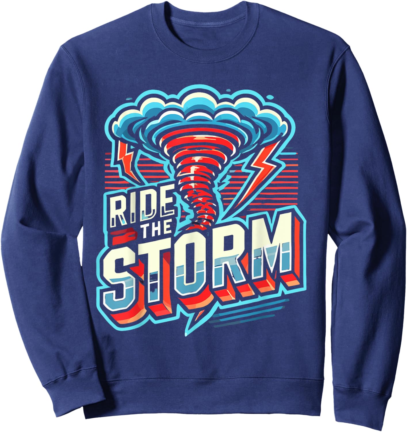 Tornado Costume Tornado Chasers Storm Hunter Storm Tornado Sweatshirt - Sweatshirt | Navy