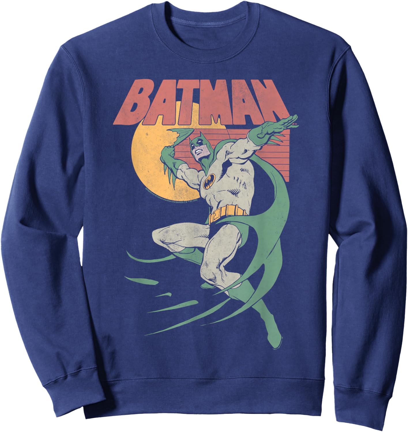 Batman 70's Batman Sweatshirt - Sweatshirt | Navy